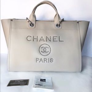 ❌SOLD❌ Chanel Medium Studded Deauville Tote Bag